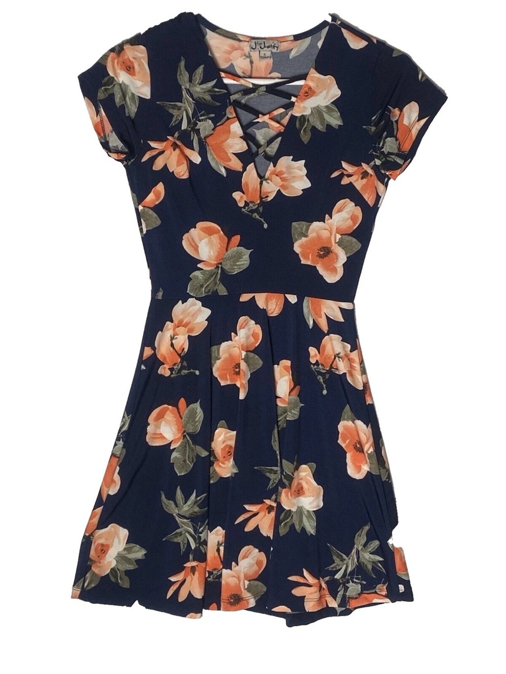 J for Justify Navy Floral Women’s Dress
